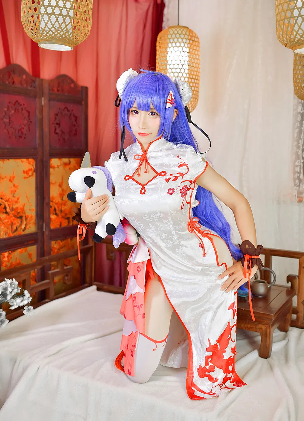 九曲Jean Unicorn Qipao[9P-55M]-次元堂