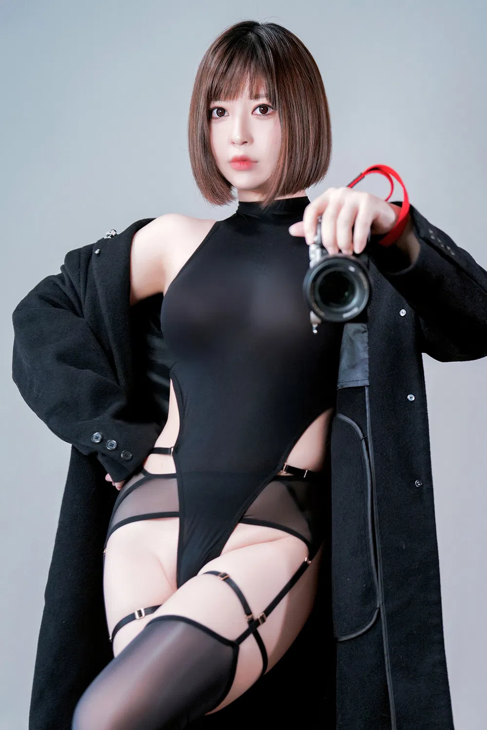 半半子   黑 [20P1V-104M]-次元堂