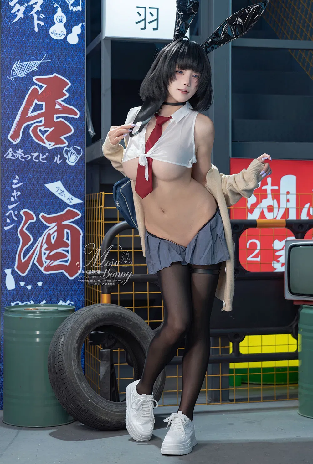 咬一口兔娘(Yiko湿润兔) 2025年10月作品 賽博逆JK [87P-378M]-次元堂