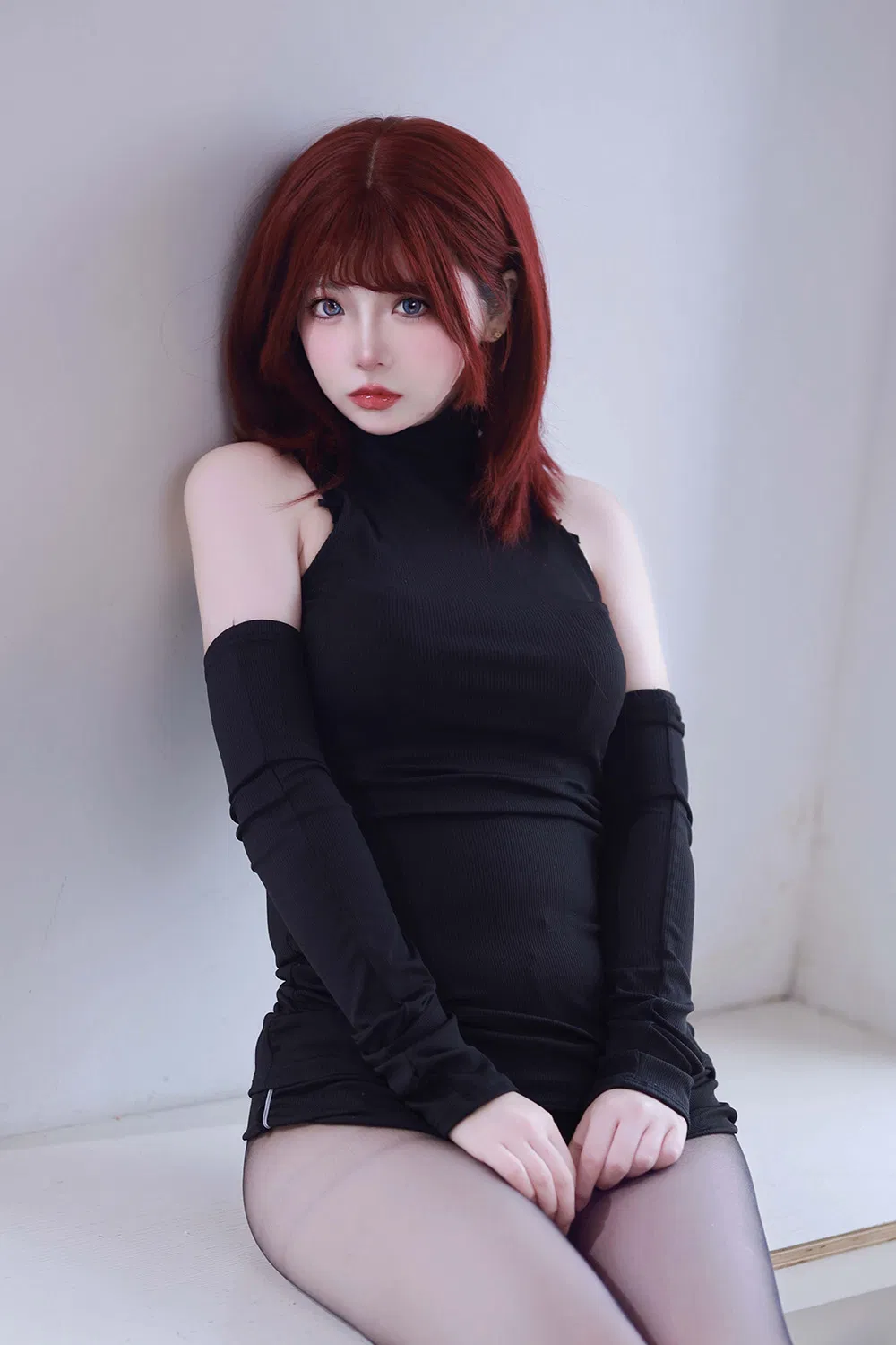 疯猫ss  少女衣橱 红发毛衣 [55P-109M]-次元堂