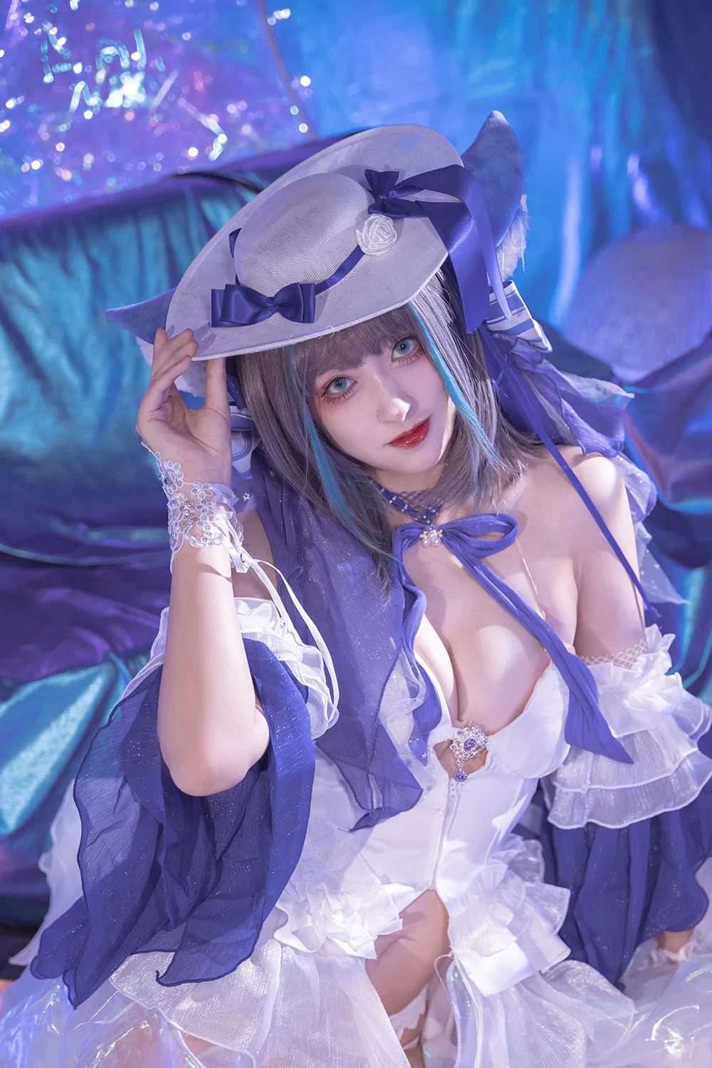Luisa_零纱  碧蓝航线 柴郡礼服II[30P1V-919M]-次元堂
