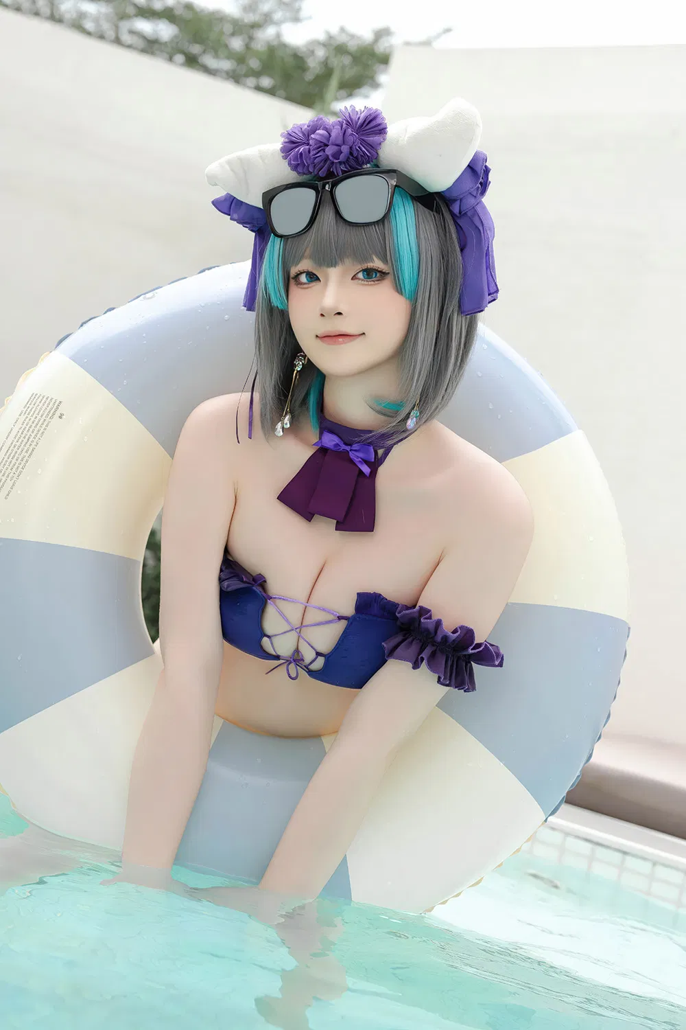 屿鱼Yukako  柴郡泳装 [29P-235M]-次元堂