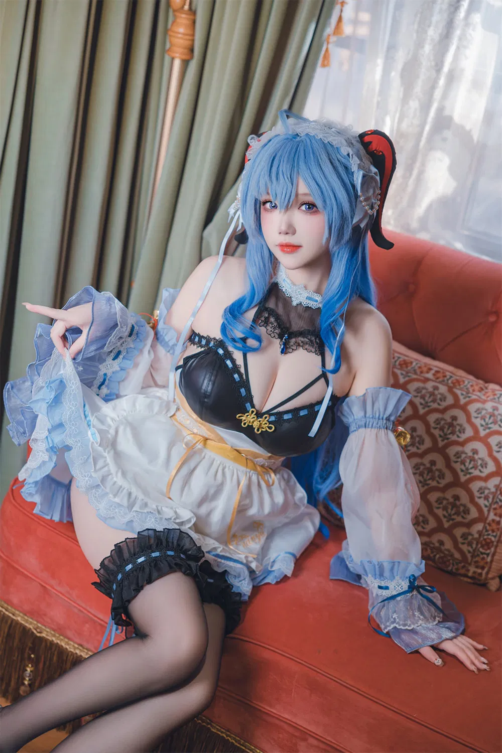 雪晴Astra  原神 甘雨女仆[31P1V-613M]-次元堂
