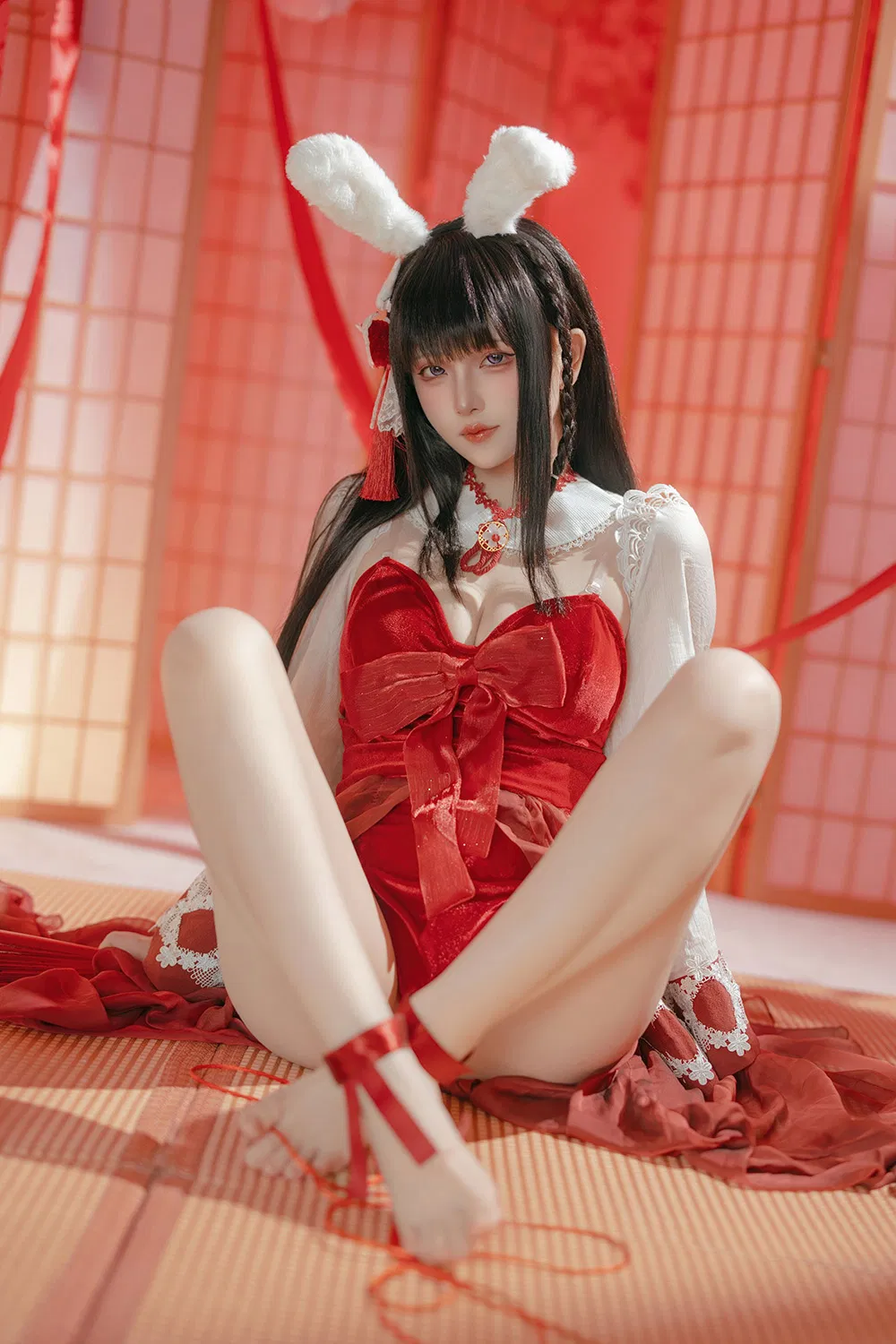 屿鱼Yukako  碧蓝航线 大山·祈愿的巫女兔[58P-340M]-次元堂