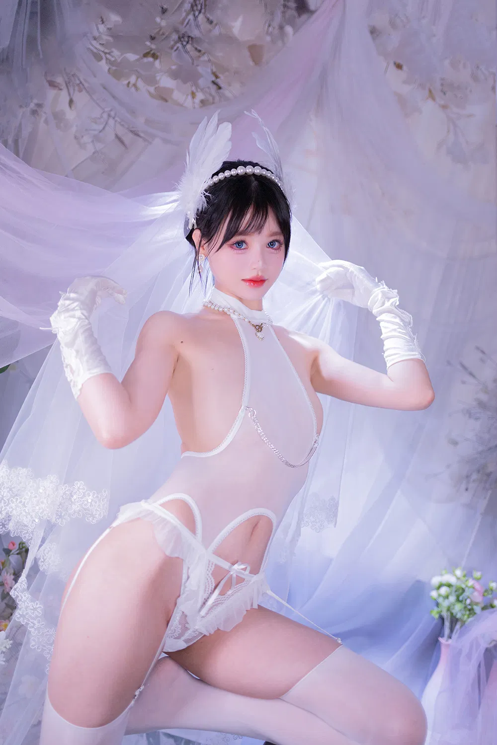 千反田鹿子  白丝花嫁[50P-540M]-次元堂