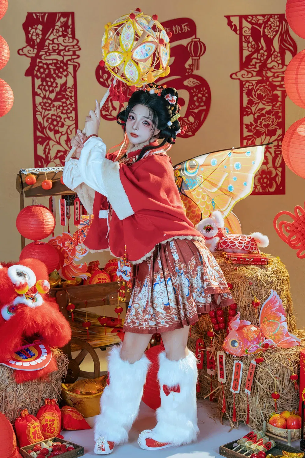 yuuhui玉汇 (Kokuhui)  2026新春特辑 醒狮少女[131P2V-2.12G]-次元堂